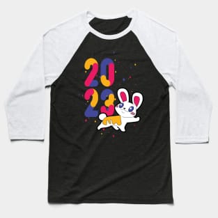 Funny New Years with a cute Rabbit Baseball T-Shirt